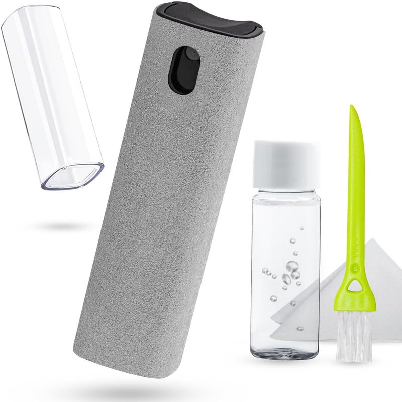 walrfid Screen Cleaner Touchscreen Mist Spray, Cleaning Kit for Electronic Smart Phone TV, Laptop, Tablet, PC, Computer LCD Flat Screens, Eyeglasses, iPhone, iPad, MacBook Pro - Light Grey - Image 1